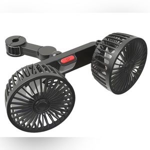 Double-headed car fan Strong Wind 360 Degrees Rotation
